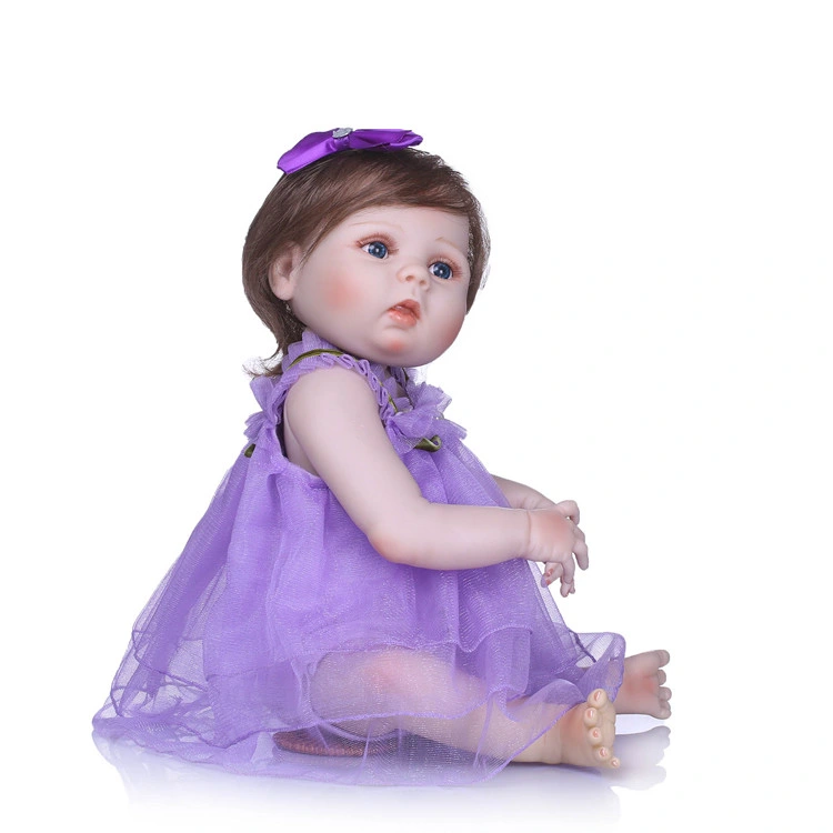 Baby Dolls Reborn Realistic 55 Cm New Handmade Soft Vinyl Silicone Body Princess Girl Doll for Children&prime;s Day Gift