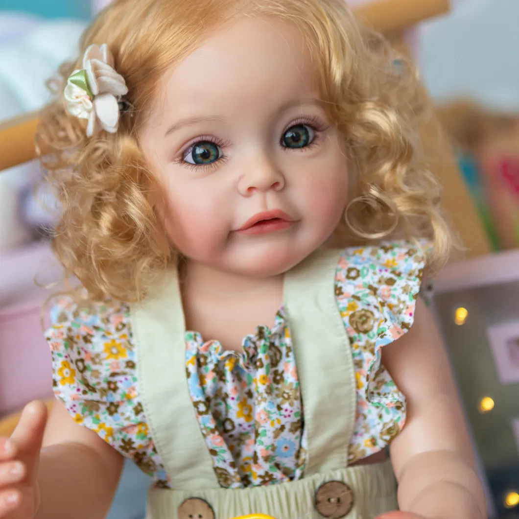 Hot Selling 55 Cm Bebe Doll Reborn Toddler Girl Pink Princess Very Soft Full Body Silicone Beautiful Doll Real Touch Toy Gifts