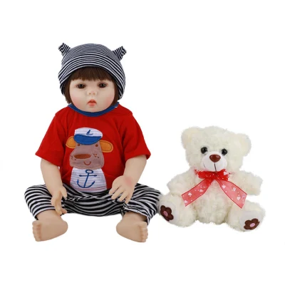 48cm Boys Silicone Dolls Baby Reborn Doll Girl Newborn Toys Christmas Gifts Toys Silicone Soft Dolls for Kids Present