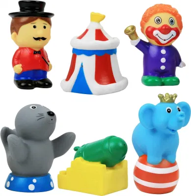 Circus Troupe Series Baby Shower Soft Vinyl Toy Figure