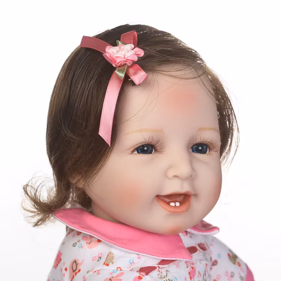 55 Cm 22 Inch Baby Doll Reborn Lifelike Silicone Reborn Dolls Doll Fashion Girl Newborn Baby Reborn Babies