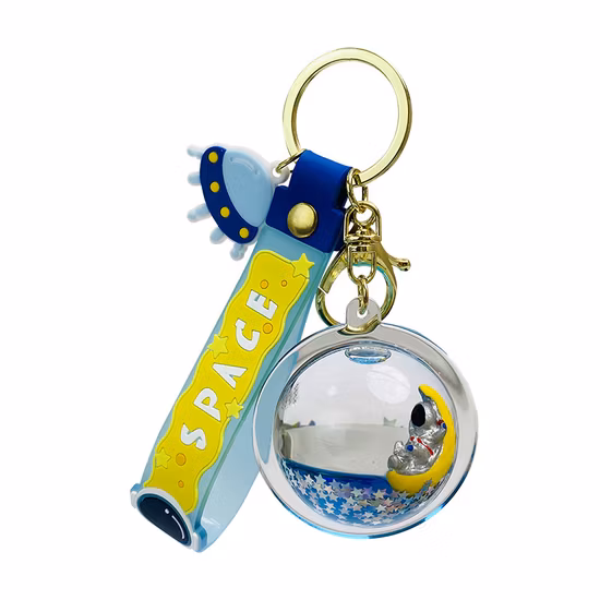 Acrylic Oil 3D Custom Coffee DIY Cartoon Bag Pendant Liquid Floating Keychain
